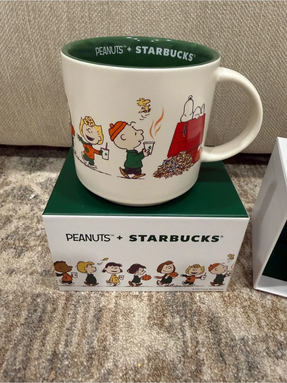 Starbucks Peanuts Mug with Peanuts Characters